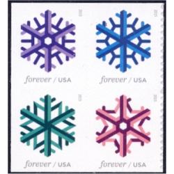 #5034a Geometric Snowflakes, Block of Four