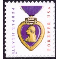 #5035 Purple Heart, 2014 Year Date, USPS Micro Printing