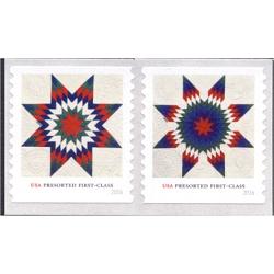 #5098-99 Star Quilts, Presort First Class Coil Set of Two Singles