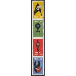 #5135a Star Trek , Vertical Strip of Four