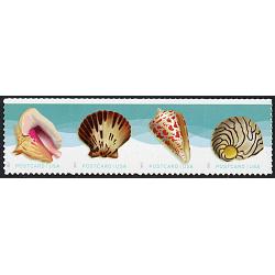 #5166a Seashells, Horizontal Strip of Four