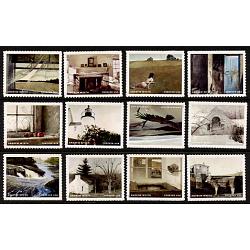 #5212a-l Andrew Wyeth, Artist, Set of 12 Singles
