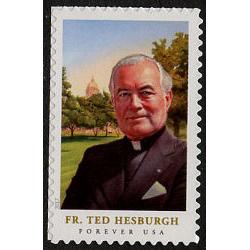 #5241 Father Theodore Hesburgh, Notre Dame President, Sheet Stamp
