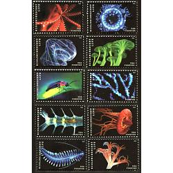 #5264-73 Bioluminescent Life, Set of Ten Single Stamps