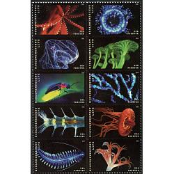 #5273a Bioluminescent Life, Block of Ten Stamps