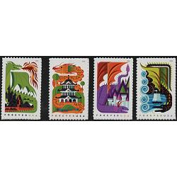 #5307-10 Dragons, Set of Four Singles