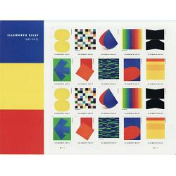 #5382-91 Ellsworth Kelly, Souvenir Sheet of 20 Stamps