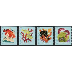 #5367-70 Coral Reefs, Four Coil Singles