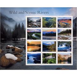 #5381 Wild and Scenic Rivers, Pane of 12