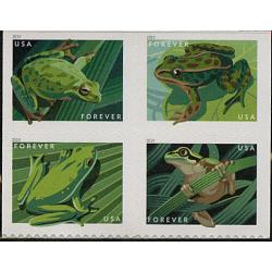 #5398b Frogs, Block of Four