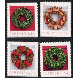 #5424-27 Christmas Wreaths, Set of Four Singles