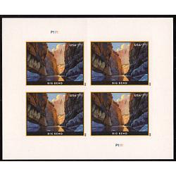 #5429 Big Bend, Priority Mail, Miniature Sheet of Four