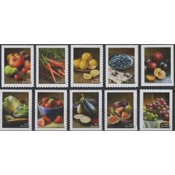 #5484-93 Fruits & Vegetables, Set of Ten Singles