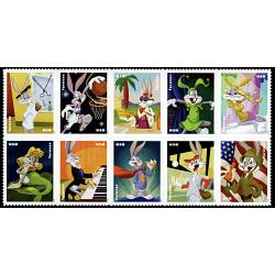 #5503a Bugs Bunny, Block of Ten Stamps