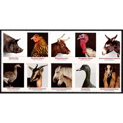 #5592b Heritage Breeds, Block of Ten