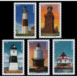 #5621-25 Mid-Atlantic Lighthouses, Set of Five Singles