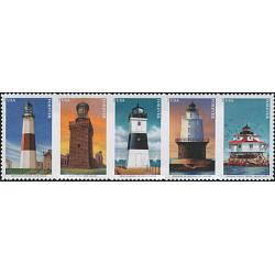 #5625a Mid-Atlantic Lighthouses, Strip of Five