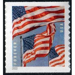 #5656 U.S. Flags, Coil Stamp, BCA, Die Cut 11