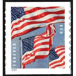 #5657 U.S. Flags, Coil Stamp 9½, AP