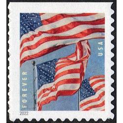 #5658 U.S. Flags, Booklet Stamp, BCA, Die Cut 11¼x10¾