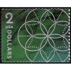 #5700 $2.00 Floral Geometry, Single Stamp
