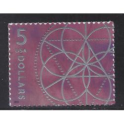 #5701 $5.00 Floral Geometry, Single Stamp