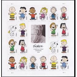 #5726 Charles M. Schulz, Peanuts Characters, Sheet of 20