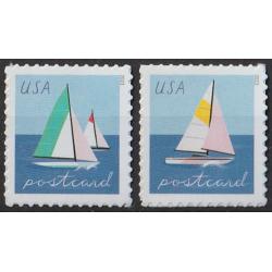 #5747 & 5748 Sailboats, Set of Two Singles from Sheet