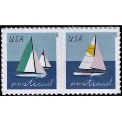 #5748a Sailboats, Horizontal Pair from Sheet