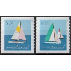 #5749-5750 Sailboats, Set of Two Coil Singles
