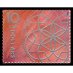 #5755 $10.00 Floral Geometry, Single Stamp