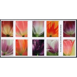 #5786a Tulip Blossoms, Booklet Block of Ten