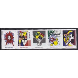 #5796b Roy Lichtenstein, Horizontal Strip of Five
