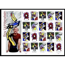 #5796s/s Roy Lichtenstein, Complete Souvenir Sheet of 20
