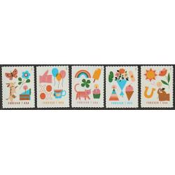 #5803-07 Thinking of You, Set of Five Stamps