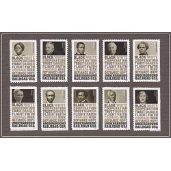 #5834-5843 Underground Railroad, Set of Ten Single Stamps
