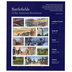 #5977 Battlefields, Souvenir Sheet of 15