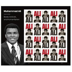 #TBD Muhammad Ali, Souvenir Sheet of 20 Stamps
