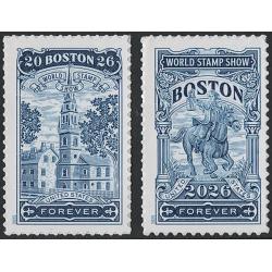 # Boston 2026 World Stamp Show, Two Singles