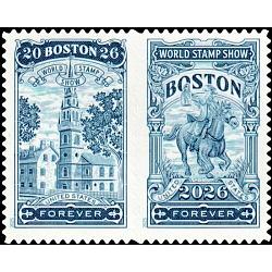 # Boston 2026 World Stamp Show, Horizontal Pair