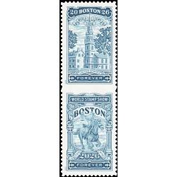 # Boston 2026 World Stamp Show, Vertical Pair