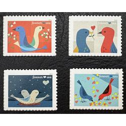 #6046-6049 Love Stamp 2026, Set of Four Single Stamps