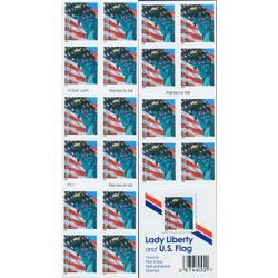 #3966a Flag & Lady Liberty, Non-Denom (39¢) Convertible Booklet 