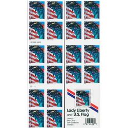 #3973a Flag & Lady Liberty, Non-Denom (39¢) Convertible Booklet 