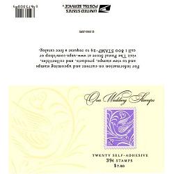 #3998a Our Wedding Stamp, Convertible Booklet 20