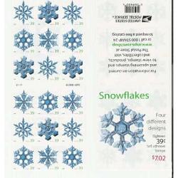 #4116b Snowflakes, ATM Pane of 18 Stamps