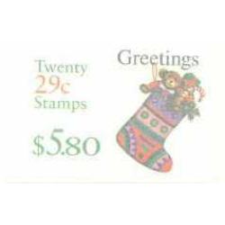 #BK218 Greetings Stocking