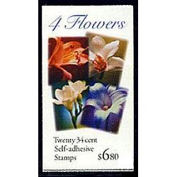 #BK284 Four Flowers, Vending Book of 20