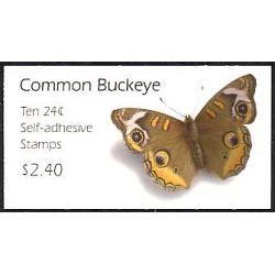 #BK301 Common Buckeye Butterfly, Vending Booklet of Ten