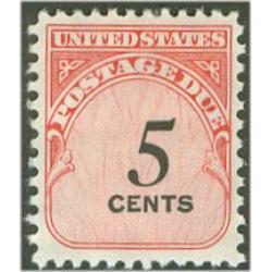 # J93 5¢ Postage Due, Shiny Gum